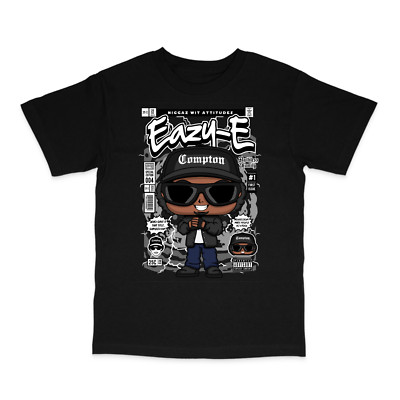 eazy-e nwa compton funko pop style cool pop culture black t-shirt