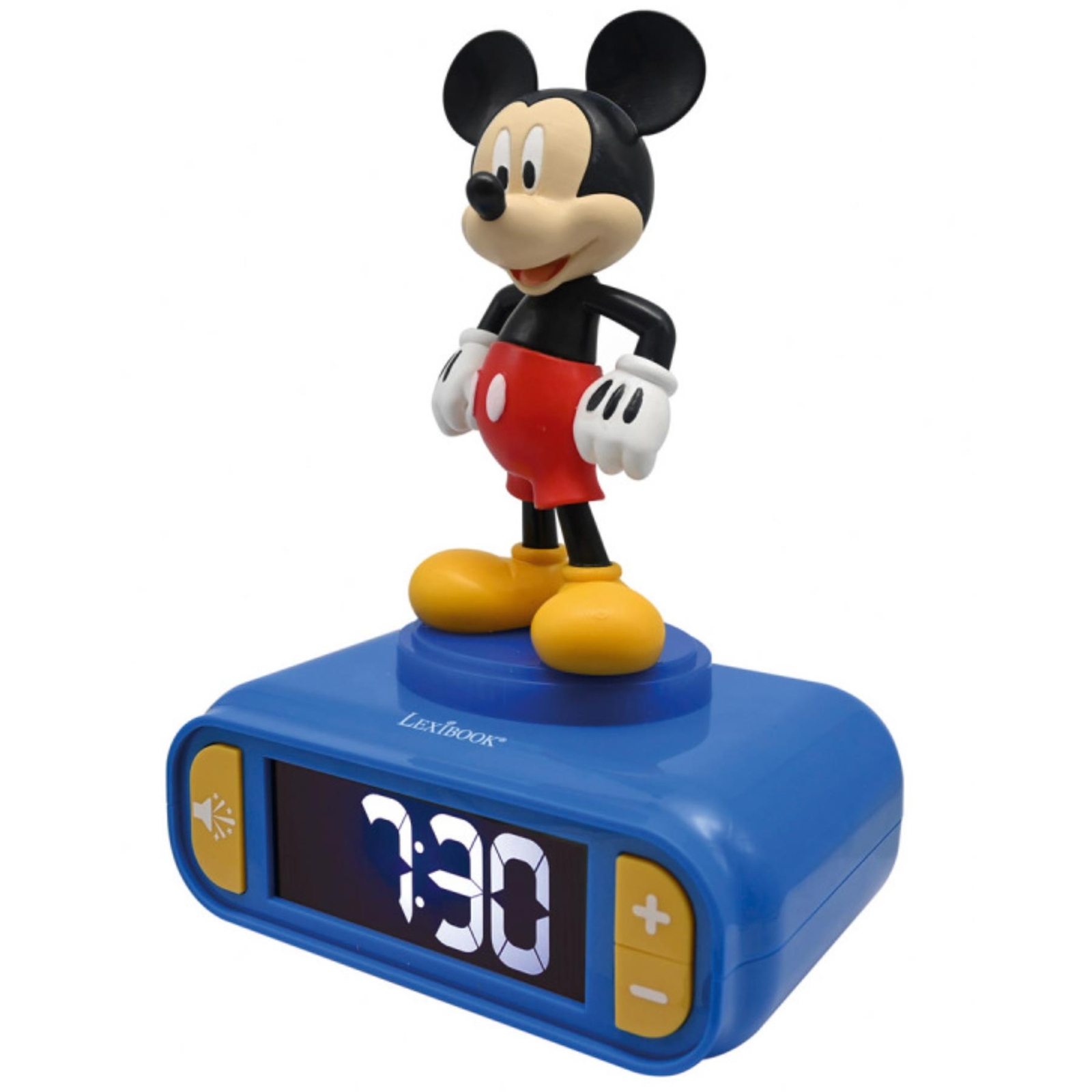 Lexibook 3D Mickey Mouse Alarm Clock For Kids│with Night Light & Snooze