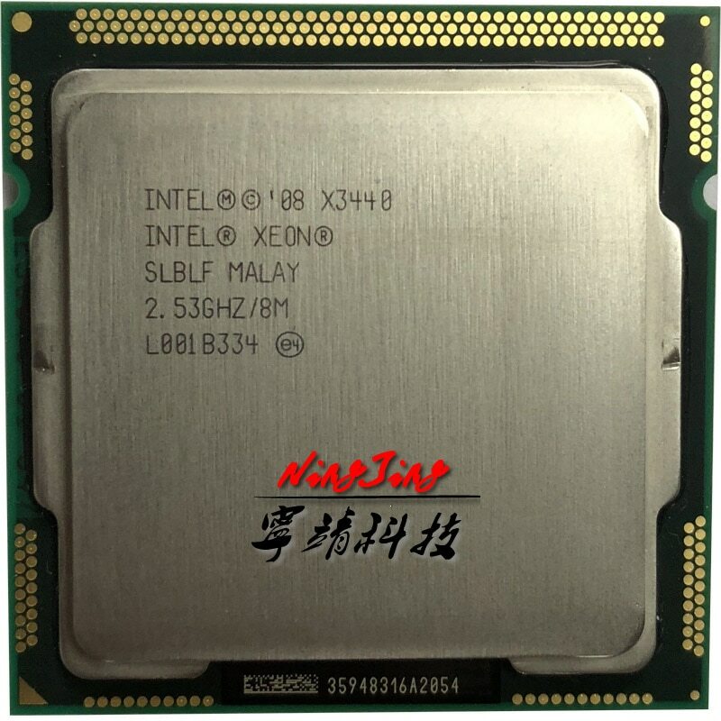 Intel Xeon X3440 GHz Quad-Core Eight-Thread 95W CPU Processor