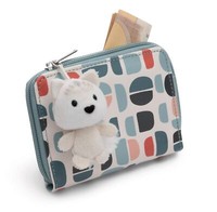 Geldbeutel Mit AnhäNger Polarfuchs Vanja 12X10X2Cm Blau - Brieftasche MäDchen Ge