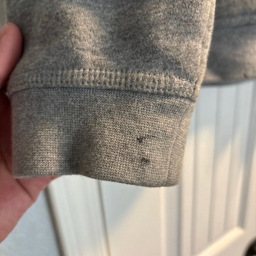 Nike Kids Large Standard Fit Fleece Grey Hoodie Youth Gray Pullover - Picture 2 of 5