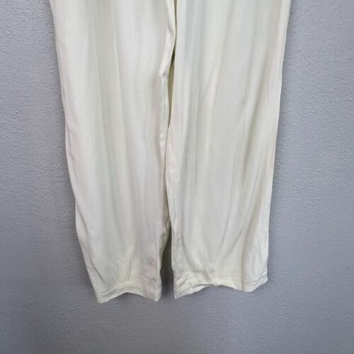 Vintage Carole Little Women's Winter White Pleated Pull On Pants - Size L - Picture 2 of 7