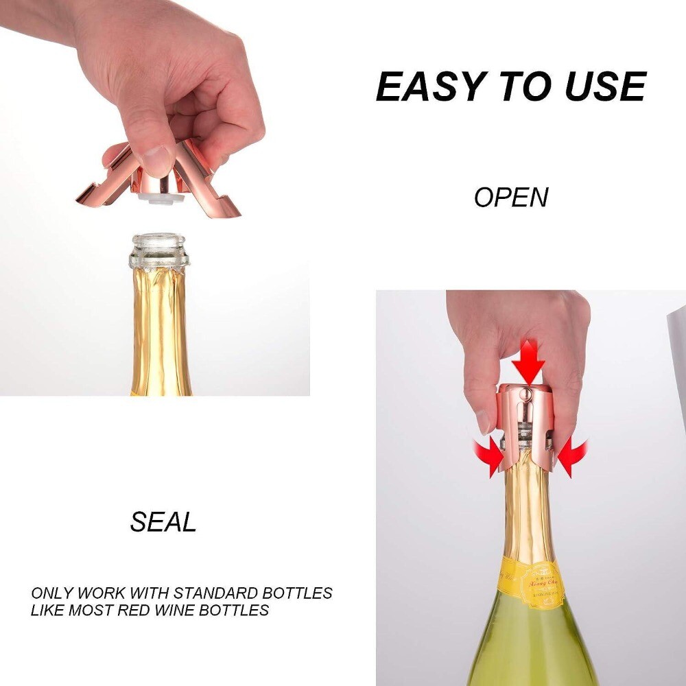 1PCS LeakProof Champagne Bottle Sealer Vacuum Sealed Champagne Bottle