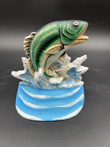 Vintage Cast Iron Fish Door Stop/Bookend by Midwest Importers