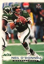 1997 Score Board NFL Experience Neil O'Donnell #25 Jets {BOX21}