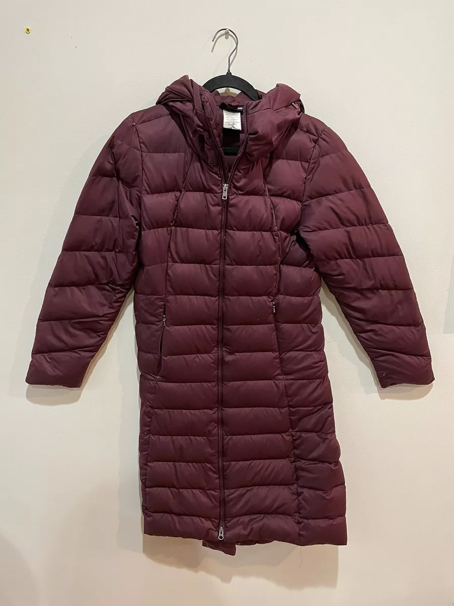 Patagonia Downtown Loft Parka Goose Down Long Jacket Medium Women’s Dark  currant