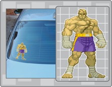 SAGAT Vinyl Decal 1 Car Truck Window Sticker Street Fighter Sprite Decal