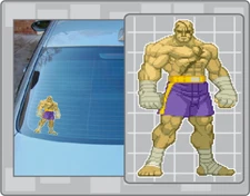 SAGAT Vinyl Decal #1 Car Truck Window Sticker Street Fighter Sprite Decal