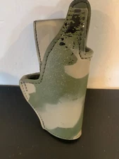 DUTYMAN Leather Holster, RH, for Glock 17,19, and others. Camouflaged.