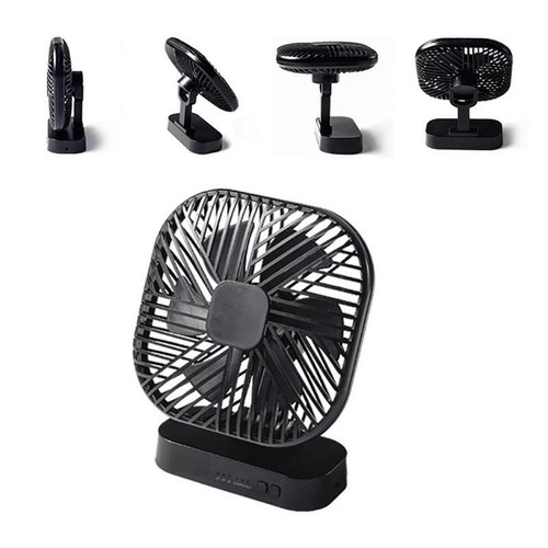 Small Table Desk Fan Portable with 3 Speeds Adjustable Timing for Home Office - Picture 6 of 13
