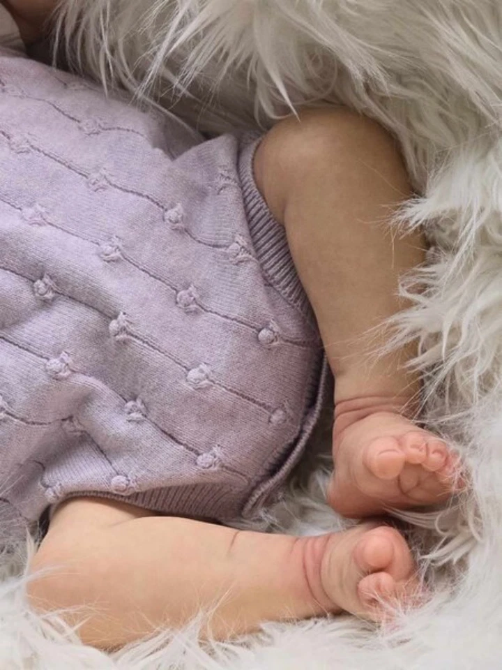 Реалистичные куклы реборн 20 дюймов очаровательная улыбающаяся девочка винил игрушка для новорожденных на все тело - Изображение 4 из 4