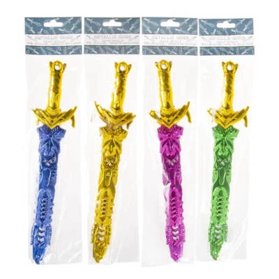 Schwert Kinder Ritter Design - Metalloptik, Ritterschwert Kinder in 4 Farben