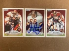 Washington Redskins Signed 1990 Fleer FB Card Lot(3) with COA