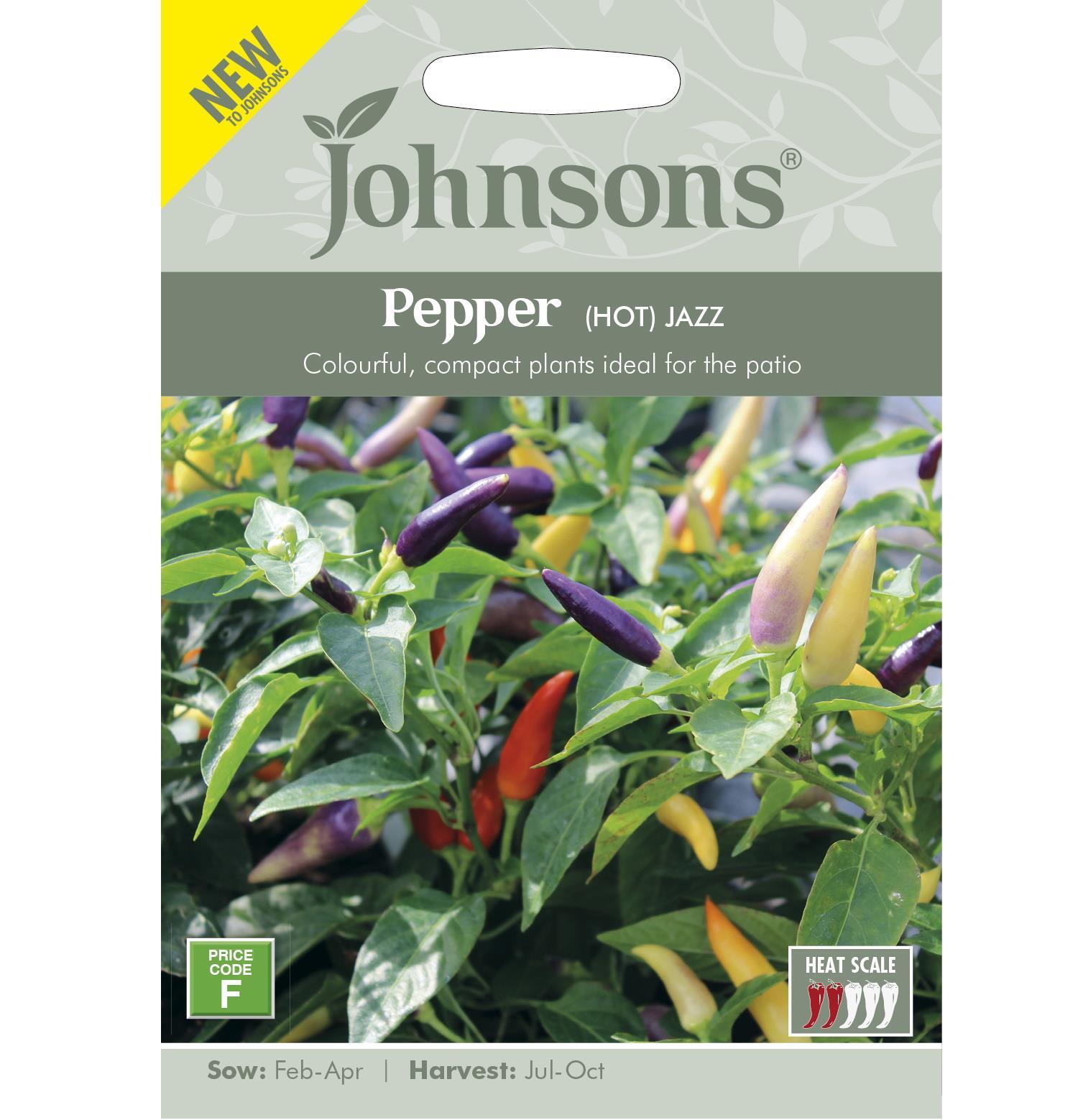 Johnsons Chillie Pepper Grow Your Own Home Grown Vegetables Hot Jazz Seeds