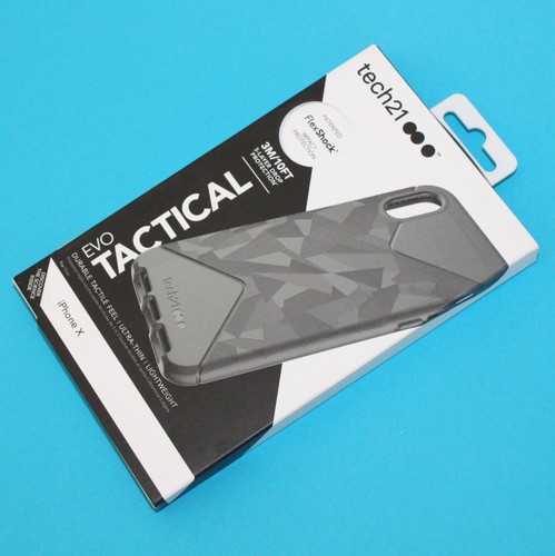 Tech21  EVO TACTICAL Lightweight 3-Layer Drop Protection Case for iPhone X / Xs  - Picture 1 of 3