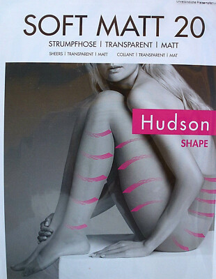 HUDSON SOFT MATT 20 Den SHAPE Strumpfhose Größe 44 - 46  Farbe Schwarz