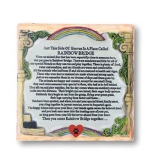 Pet Memorial Plaque - The Rainbow Bridge Story 2363