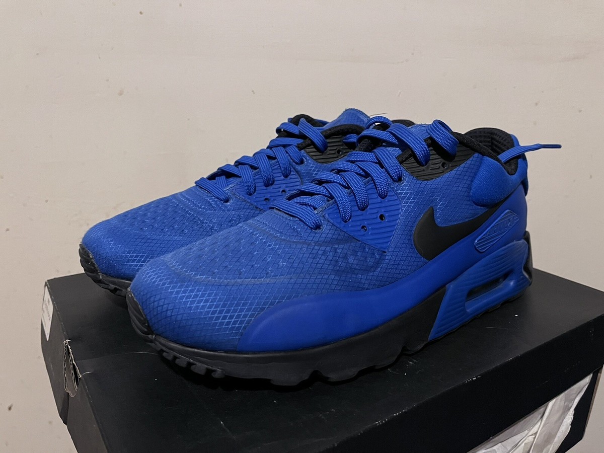 2016 Mens Nike Air Max 90 Ultra SE Hyper Cobalt Obsidian Used Size 10 Rare  NDS