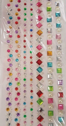 AUTOCOLLANTS AUTO-ADHÉSIFS PAILLETTES GEMMES ARTISANAT DIAMANT STRASS EFFET 3D - Photo 20/40