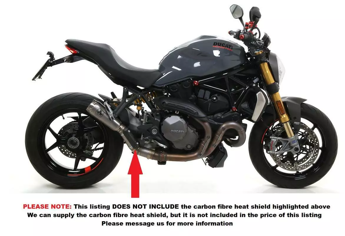 Ducati Monster 1200S 2018 18 Arrow Pro Race High Titanium Exhaust