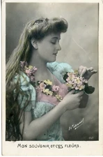 POSTCARD / MANUAL PHOTO ILLUSTRATOR / MY SOUVENIR AND THESE FLOWERS