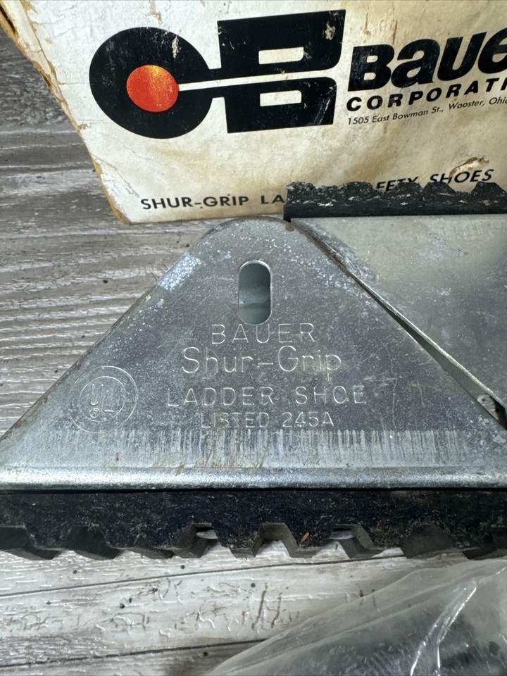 Bauer ShurGrip Ladder Shoe 245A Extension Ladder Shoes and Hardware eBay