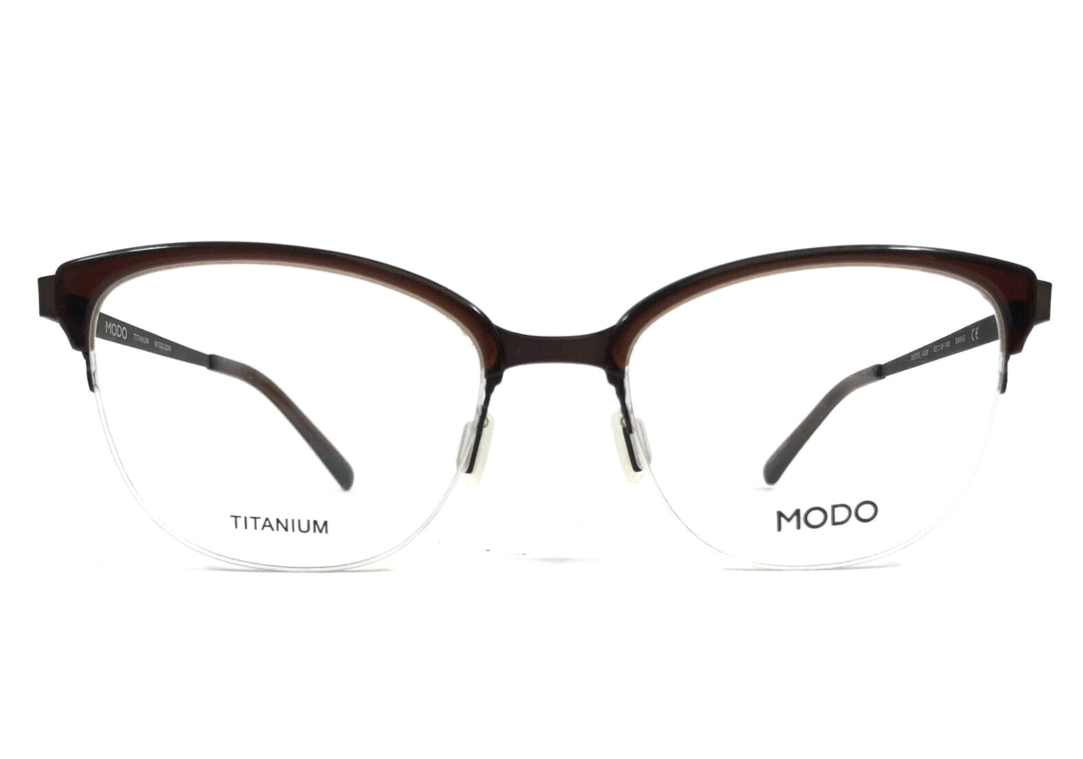 Оправа для очков Modo 4526 BWNG Коричневая с градиентом Кошачий глаз в полуободке 52-18-140