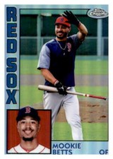 2019 Topps Chrome 1984 Refractors #84TC-20 Mookie Betts Boston Red Sox