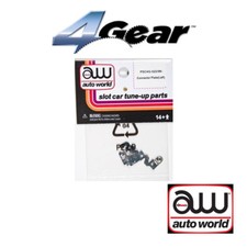 NEW Auto World 4Gear Connector Plate Left 6 Pack : 1:64 / HO Scale Slot Car