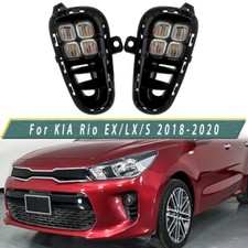 Upgraded Style Led Drl Daytime Running Light Fog Lamp For Kia Rio 2018- 2020