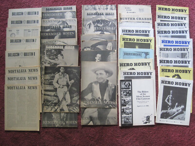 Large Movie Fanzine lot: Yesterday, Remember When, Hero Hobby, Dallascon, etc