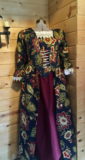 Colonial 18th century Williamsburg polonaise gown and chemise bust size up to 48