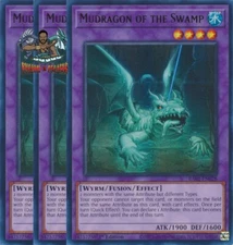 Yugioh! 3x Mudragon of the Swamp RA01-EN028 Ultra Rare 1st Ed NM