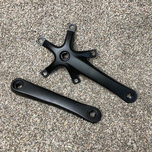 Triple Alloy Crankarm Set 170mm 74/130bcd Black 130 BCD - Picture 2 of 6