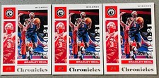 3 Lot 2020-21 Panini Chronicles Basketball #40 Bradley Beal Base Card Wizards
