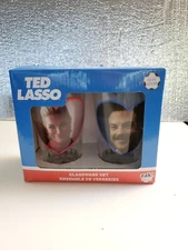 Ted Lasso Glassware Set Double Sided Glass Set of 2. 16 Oz Each