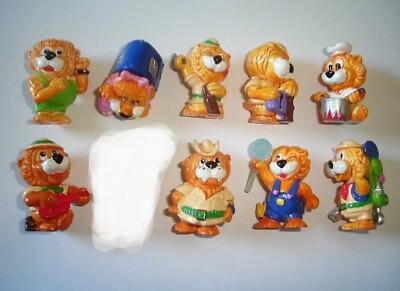 KINDER SURPRISE SET - LEO VENTURAS LIONS ADVENTURE 1993 - FIGURES COLLECTIBLES