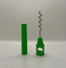 Green Covert Pocket Corkscrew Wine Champagne Bottle Opener