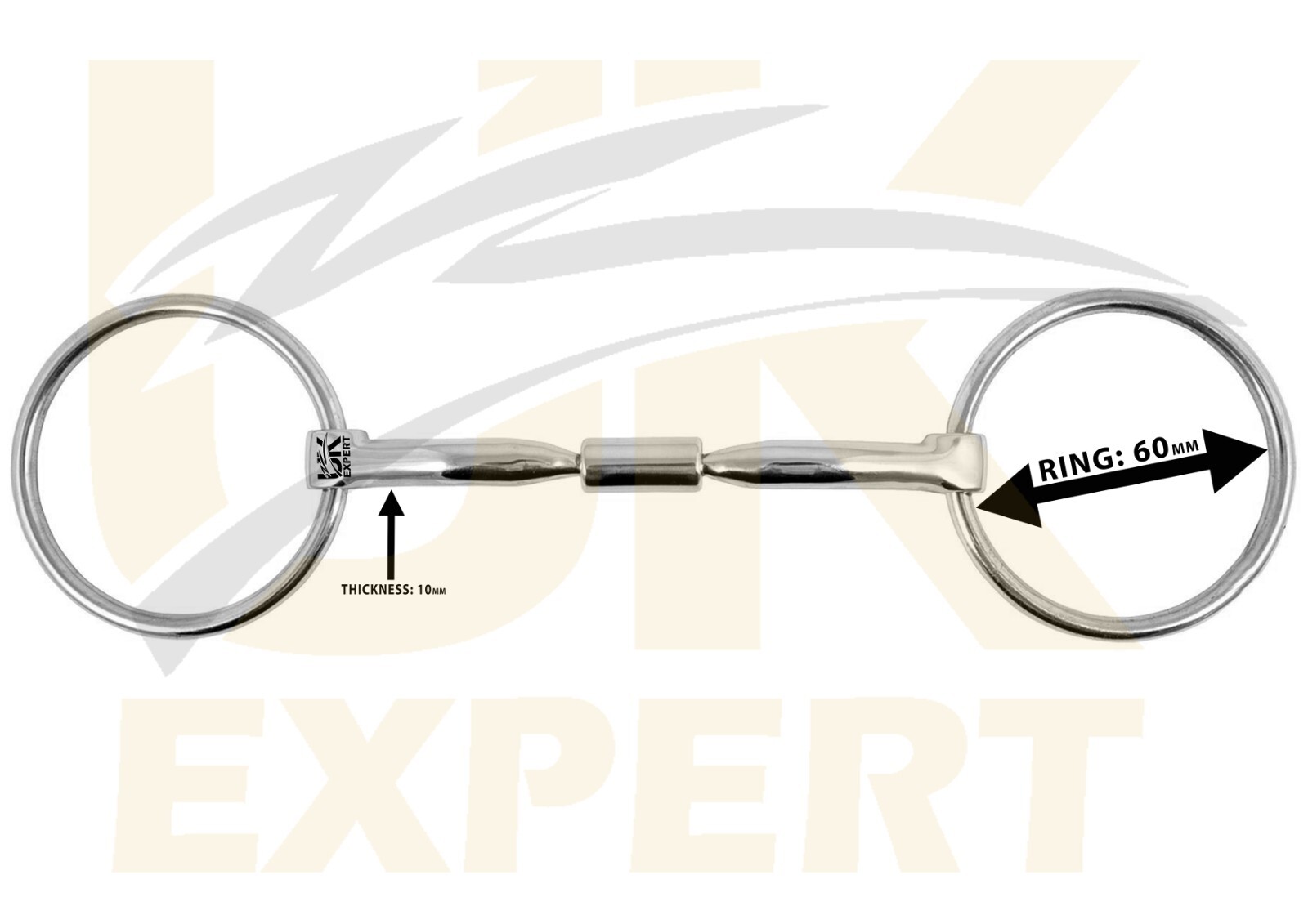 Uk Expert Loose Ring Comfort Barrel Myler Bits, Horse Riding Snaffle