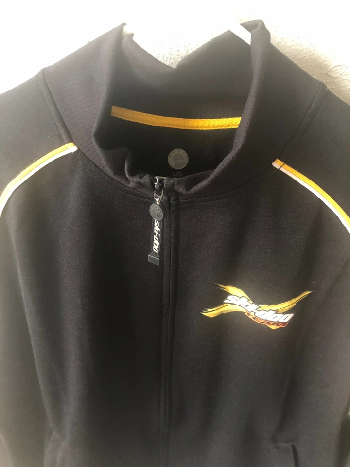 Chaqueta ligera Ski-Doo cremallera completa moto de nieve equipo de carreras Rev XP negra GRANDE 453317 Foto 3 de 4