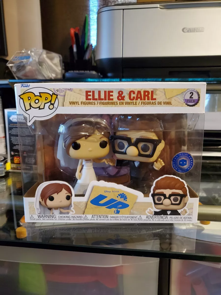 Funko Pop Disney Pixar Up Carl And Ellie Wedding 2 Pack - Pop in a Box  Exclusive