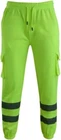 Hi Viz Vis Fleece Work wear Reflective Safety SweatPants Bottoms Joggers Trouser