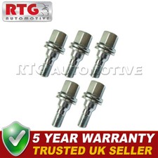 5x Wheel Bolts For Citroen C5 Aircross 2017 On (Alloy Wheels) Silver
