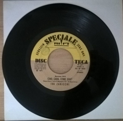 45 Umdrehungen 7'' J.B. MwSt. ZANICCHI Hallo Schatz wie es dir geht / Es wird morgen sein