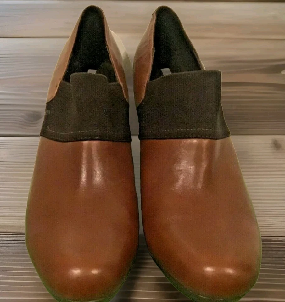 Mujer Geox Respira Cuero Sin Cordones Tacón Botines Pantalón Botas Talla 40 EE. UU. 10 Foto 3 de 4