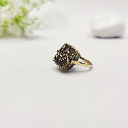 natural labradorite sterling silver ring size 7 - Picture 7 of 10