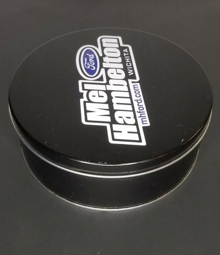 Ford bote redondo de lata negro Ford lata publicitaria 7" Ford automático lata negra - Imagen 7 de 12