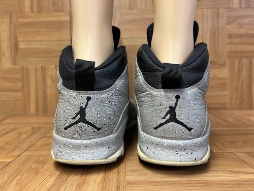 RAREš„ Sz 13 - Nike Air Jordan X 10 Retro ALL Cement 2018 310805-062 Men's Shoe - Picture 8 of 12