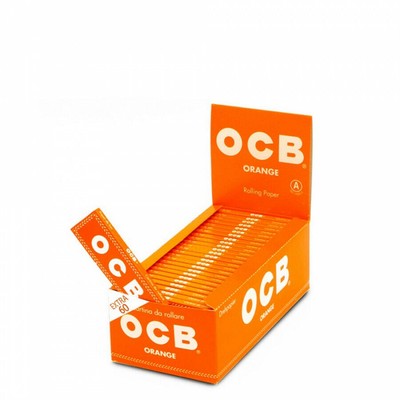 OCB ORANGE ORANGE KURZE PAPIERE 70 mm SCHACHTEL MIT 50 BROSCHÜREN