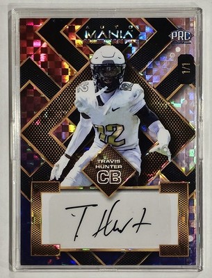 2024 Wild Card Auto Mania American Football TRAVIS HUNTER 1/1 Autograph COLORADO